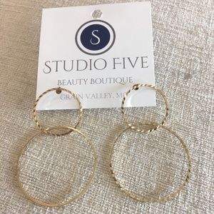 Gold hoop earrings
